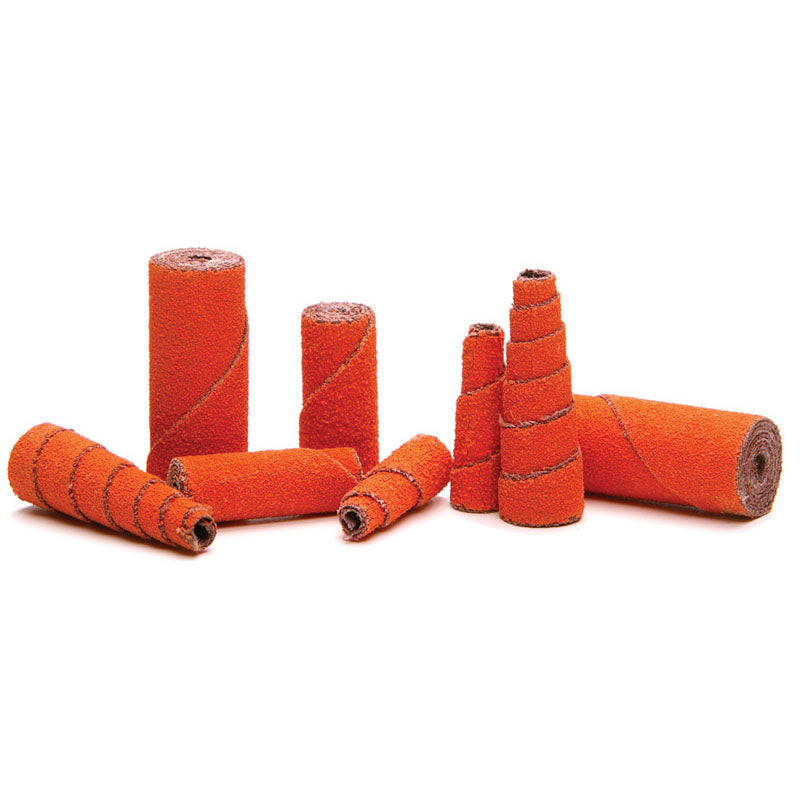 Merit MM5994396 1/2" x 1 1/2" x 1/8" Cartridge Roll 80 Grit Ceramic Alumina