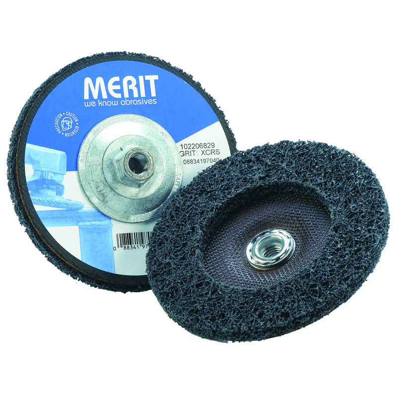 Merit MM5997038 4 1/2" x 7/8" PowerStrip Depressed Center Finishing Wheel Type 27 Flat 36–50