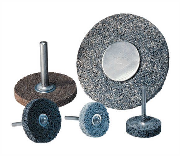 Superior Abrasives MM6440531 1" x 1/4" x 1/8" - Medium Grit - Deburring Wheel