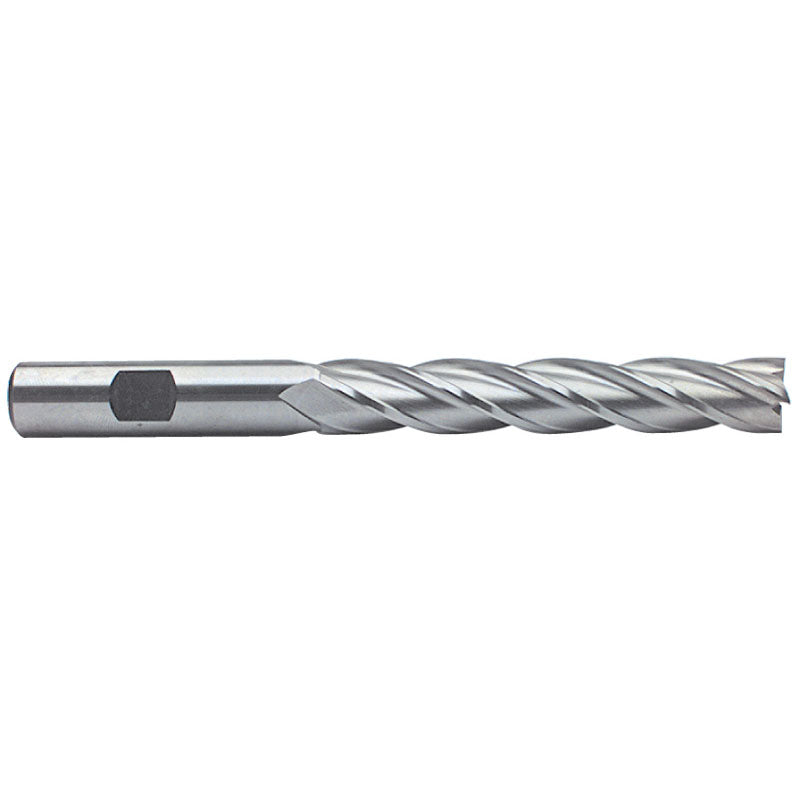 Morse Cutting Tools MT2244206 3/4" x 3/4" x 4" x 6 1/4" 4 Flute Single End HSS Finishing Center Cutting End Mill-Uncoated Series/List #4552