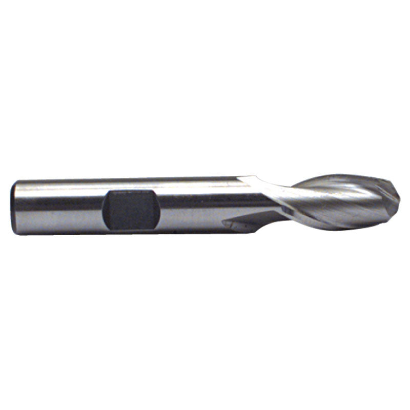 Morse Cutting Tools MT2544402 3/16'' Dia. - 2-3/8'' OAL - Uncoated M-42 Cobalt - Ball End SE EM - 2 FL