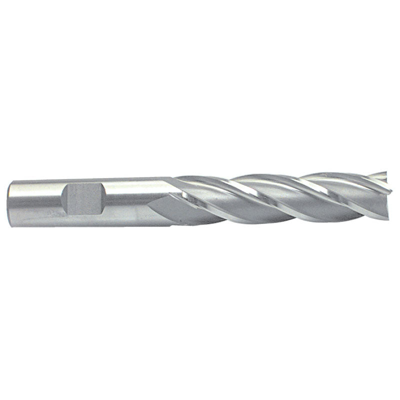 Morse Cutting Tools MT2544546 1" x 1" x 4" x 6 1/2" 4 Flute Single End HSSCo Finishing Center Cutting End Mill-Uncoated Series/List #4587