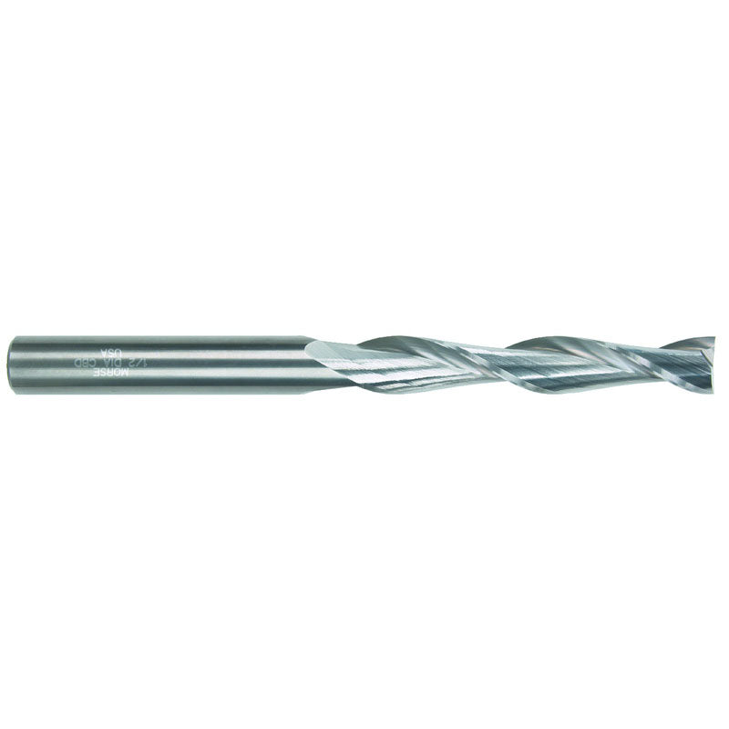 Morse Cutting Tools MT3258416 1/4" x 1/4" x 1 1/4" x 4" 2 Flute Single End Carbide Finishing Center Cutting End Mill-Uncoated Series/List #5950