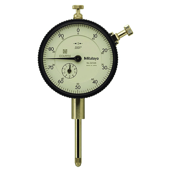 Mitutoyo MT802416S Dial Indicator - 1.0" Total Range-0-100 Dial Reading - AGD 2