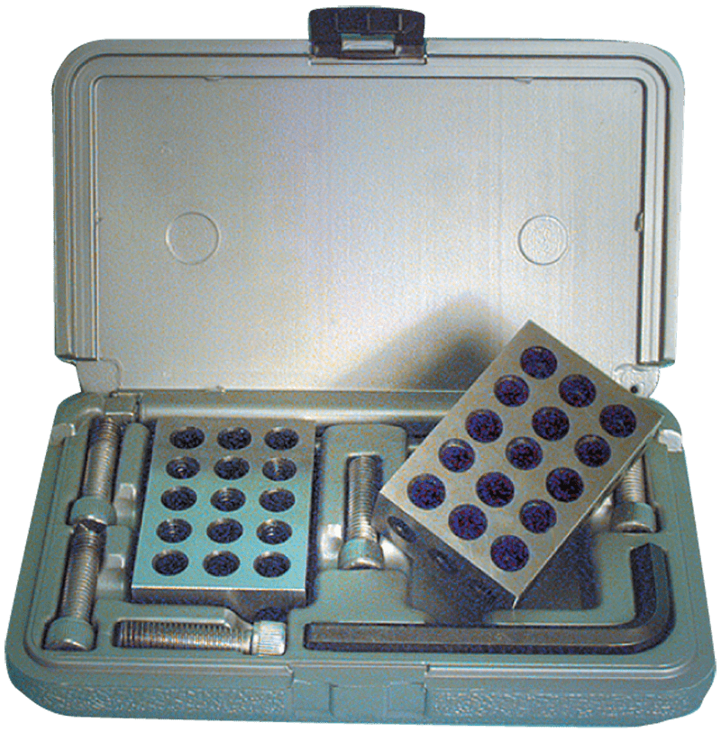Brown & Sharpe MV4526764 Tri Block - Model 599–7-–23 Hole–1" x 2" x 3"