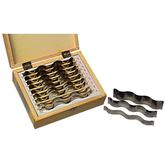 Brown & Sharpe MV4527279 Wavy Parallel Set - Model 599-921-25-9 Piece Set-1/32" Thickness-1/8" Increments-1/2" to 1 1/2"