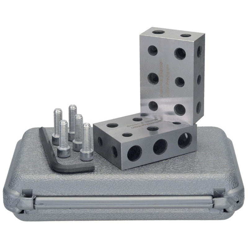 Brown & Sharpe MV4527396 Tri Block - Model 599–7-–11 Hole–1" x 2" x 3"