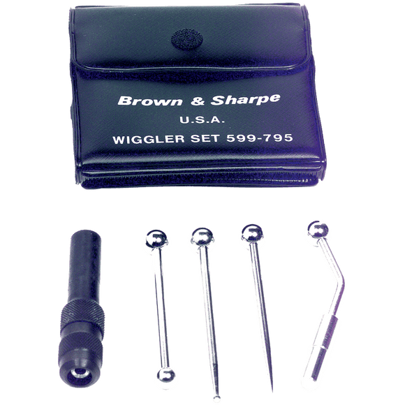 Brown & Sharpe MV4544597 5 Piece Wiggler Set - Model 599–795