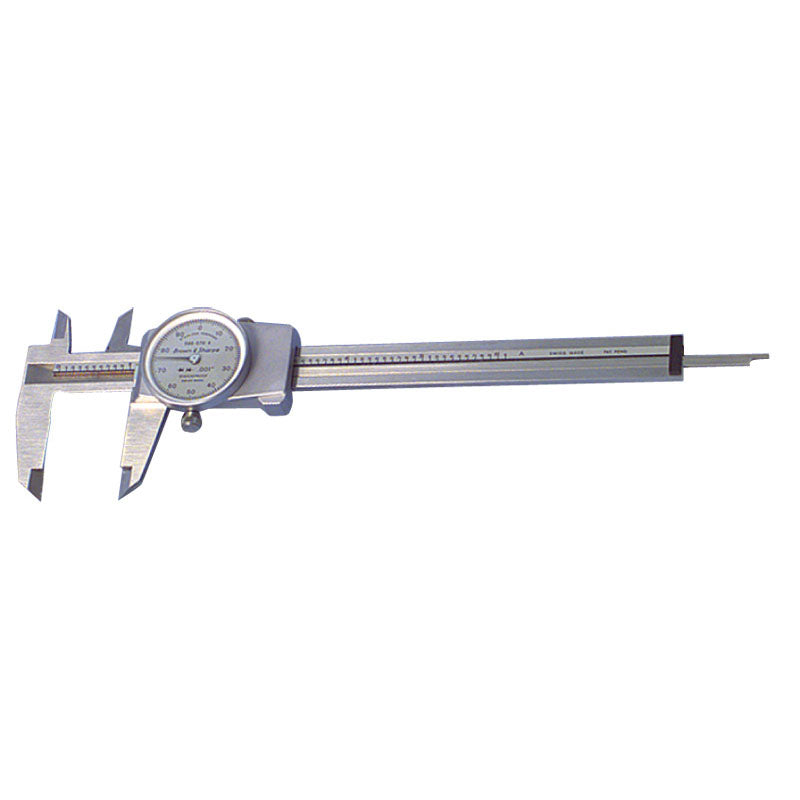 Brown & Sharpe MV4551774 Dial Caliper - Model 599-579-4-0-6" Meas ...