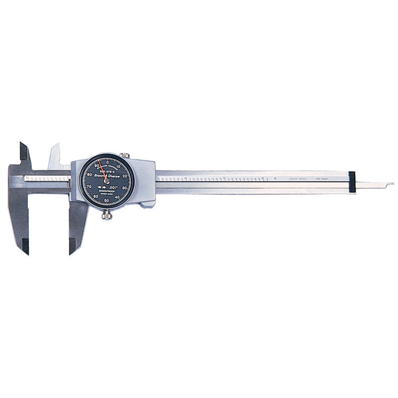 Brown & Sharpe MV4551879 Dial Caliper - Model 599-579-5-0-6" Measuring Range - (0.001" Graduation)