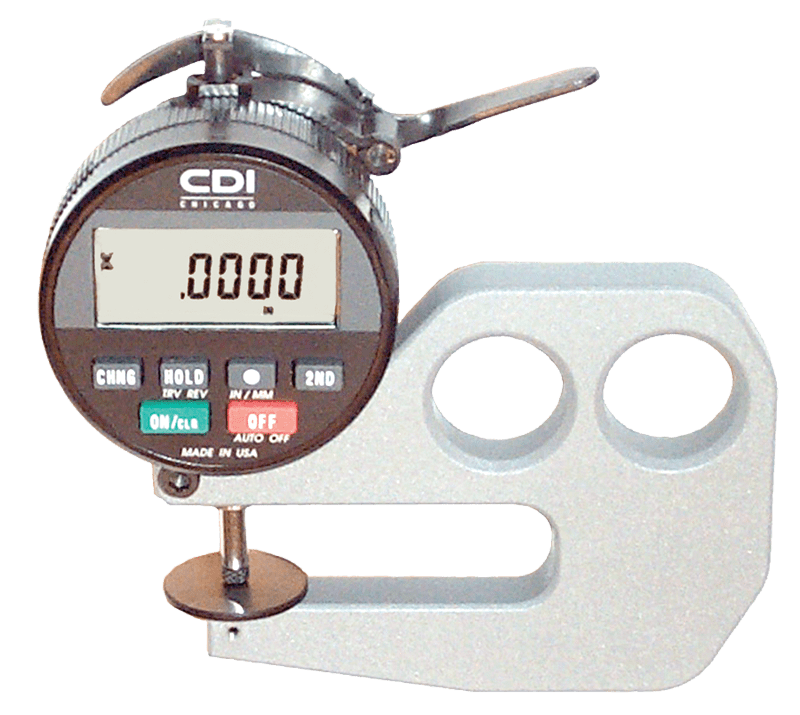 Chicago Dial Indicator MV65DG109 Model DG10–9–0–1" Range–0.0005" Resolution–6" Throat Depth - Electronic Thickness Gage