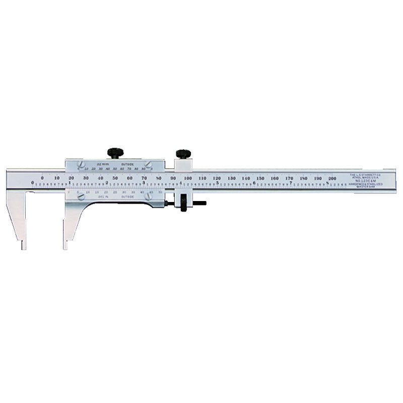 Starrett MV7050526 123Z-12 Master Vernier Slide Caliper, Steel, 0-12"