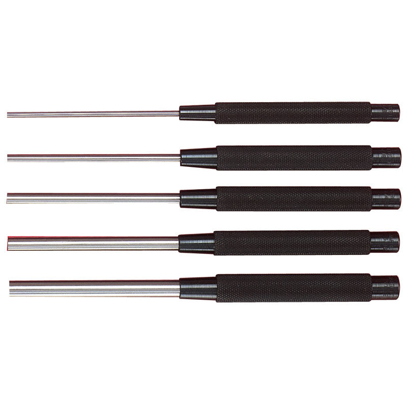 Starrett MV7051186 5 Pieces Extra Long Drive Pin Punch Set - Model S248PC; 1/8" to 3/8" Diameter