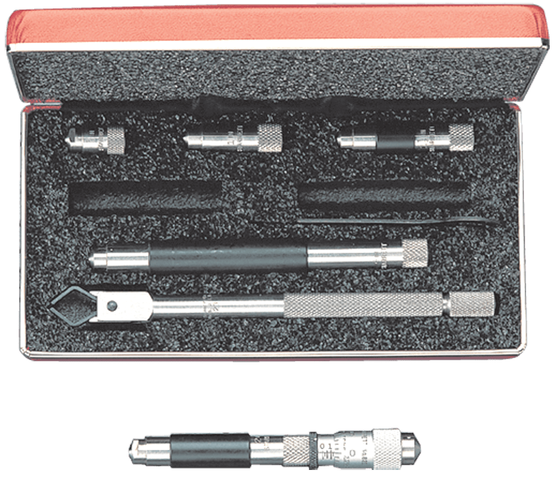 Starrett MV7053055 Model 823DZ-4"-32" Range-0.001 Graduation - Hardened & Ground Face - Tubular Inside Micrometer