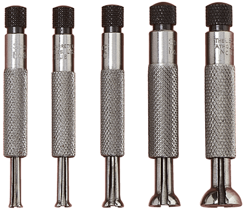 Starrett MV7053081 Model S830FZ–4 Pieces–0.125"–0.500" Range - Full Ball Short Small Hole Gage Set