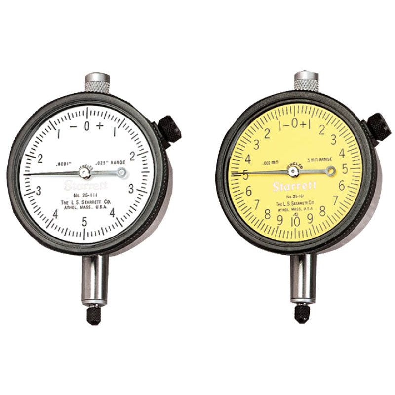 Starrett MV7053292 Dial Indicator - 0.500" Total Range-0-50 Dial Reading - AGD 2