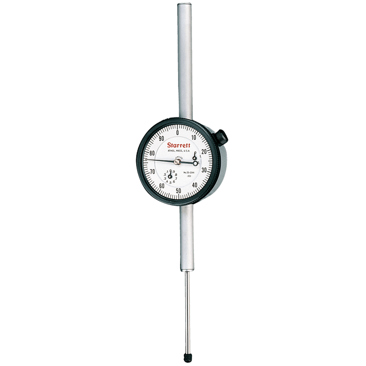 Starrett MV7053309 Dial Indicator - 2.0 mm Total Range-0.001 Graduation - AGD 2