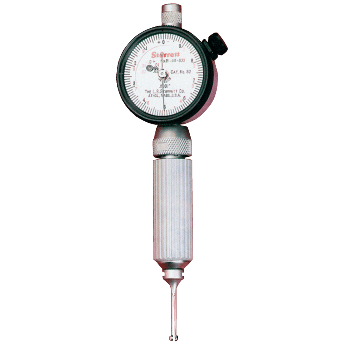 Starrett MV7055793 Starrett 82CZ Dial Bore Gage with Split Ball Contacts, .560-1.565" Range, .0001" Graduations, Viny - Steel Case