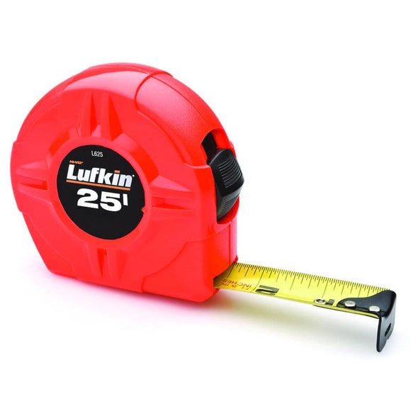 Lufkin MZ50L625 1" x 25' Hi-Viz Orange Value Tape Measure