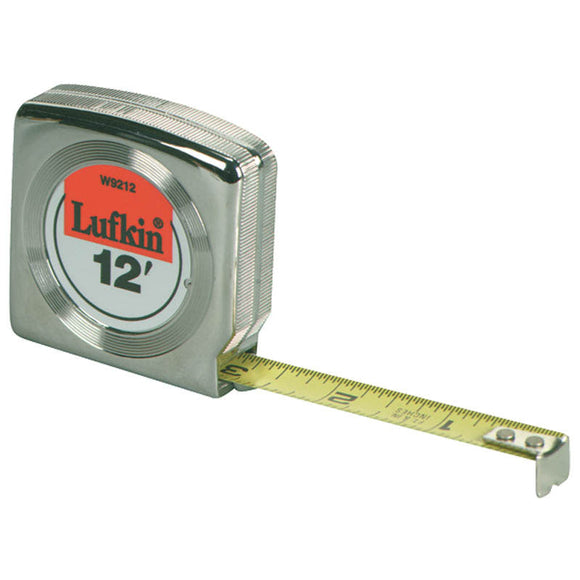 Lufkin MZ50W9212 1/2" x 12' Mezurall Power Return Tape Measure