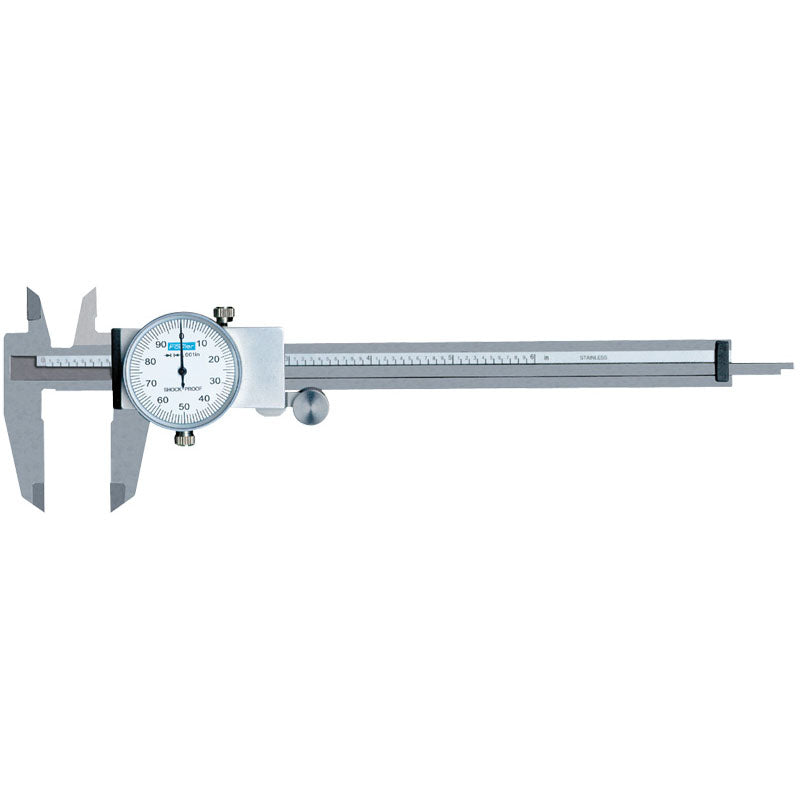 Fowler NA5552008707 Shockproof Steel Dial Caliper - Model 52-008-707-0-6" Measuring Range - (0.001" Graduation)