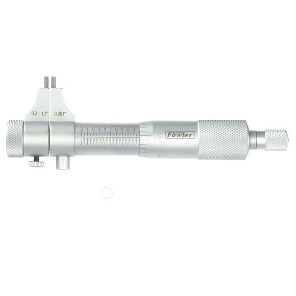 Fowler NA55522750011 Model 52-275-011-1-0.2"-1" Range-0.001/0.01 mm Graduation - Ratchet Thimble - Hardened & Ground Face - Inside Micrometer
