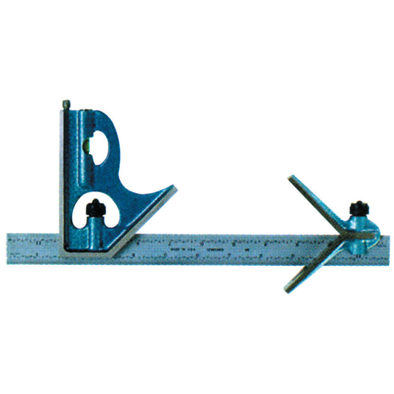 Fowler NA5552386012 3 Pieces Combination Square Set - Model 52–386–012–12"–4R Graduation - Satin Chrome