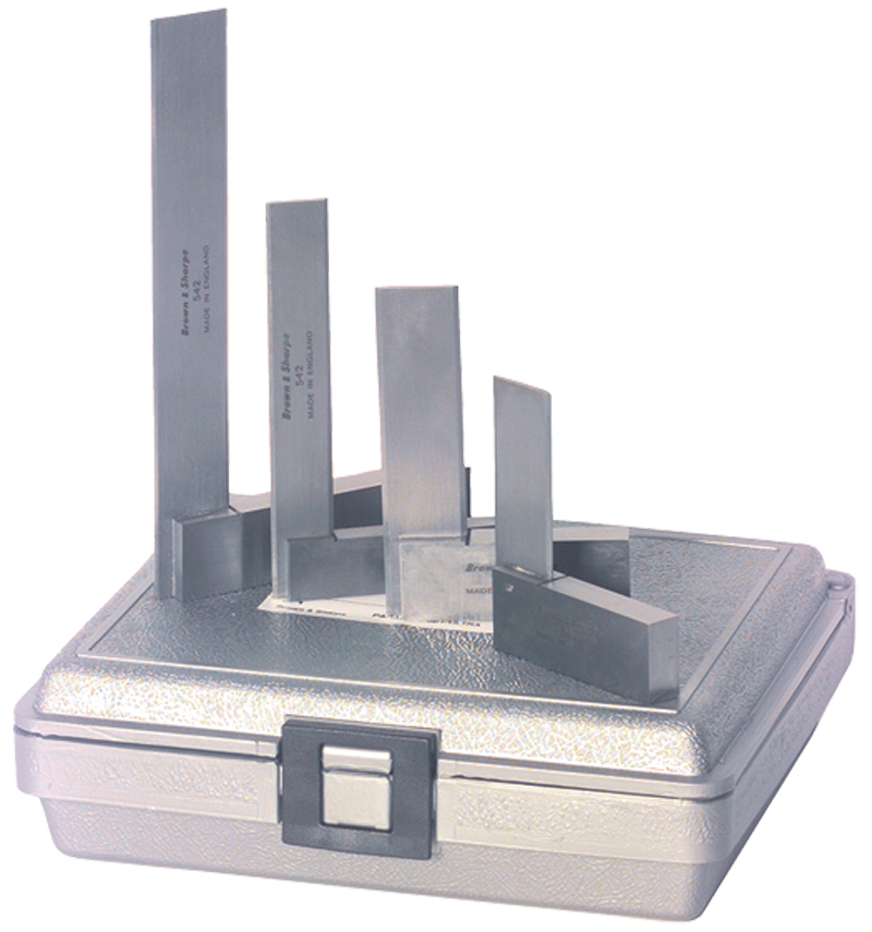 Fowler NA5552432246 Model 52–432–246–2", 3", 4", & 6" Length–4 Piece Precision Square Set
