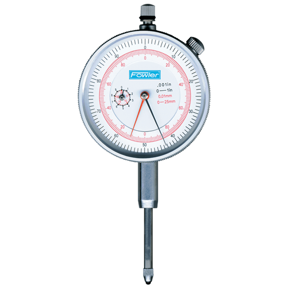 Fowler NA5552520120 Dial Indicator - 0.200" Total Range-0-50-0 Dial Reading - AGD 2