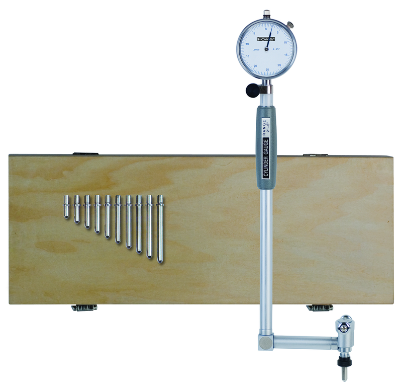Fowler NA5552646250 Model 52–646–250–90 Deg.–2.000"–6.000"–0.0005" Graduation - Dial Bore Gage Set