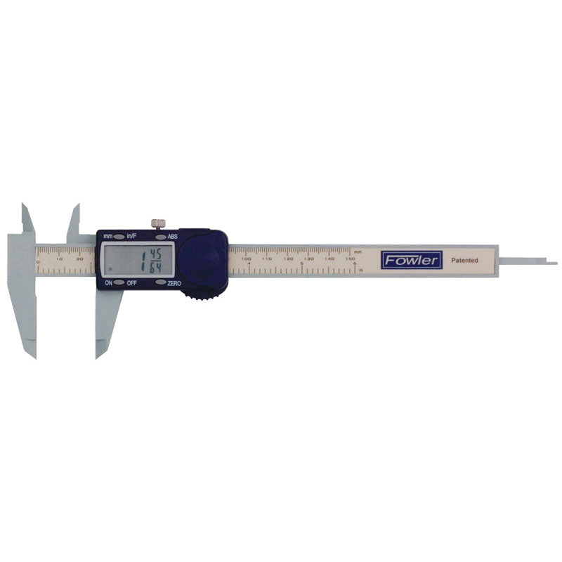 Fowler NA5554101175 Poly-Cal Electronic Caliper - 0-6 "/ 0-150 mm Measuring Range - (0.0005 / 0.01 mm, fractions in 1/64 increments Resolution)