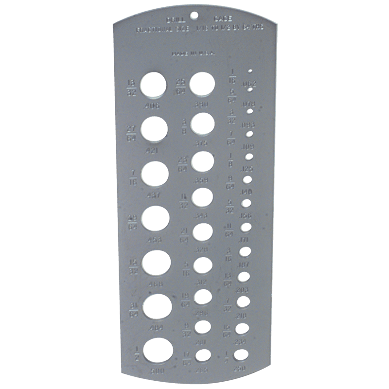 PEC Tools NB405052 Model 5052–1/16"–1/2" - Drill Gage