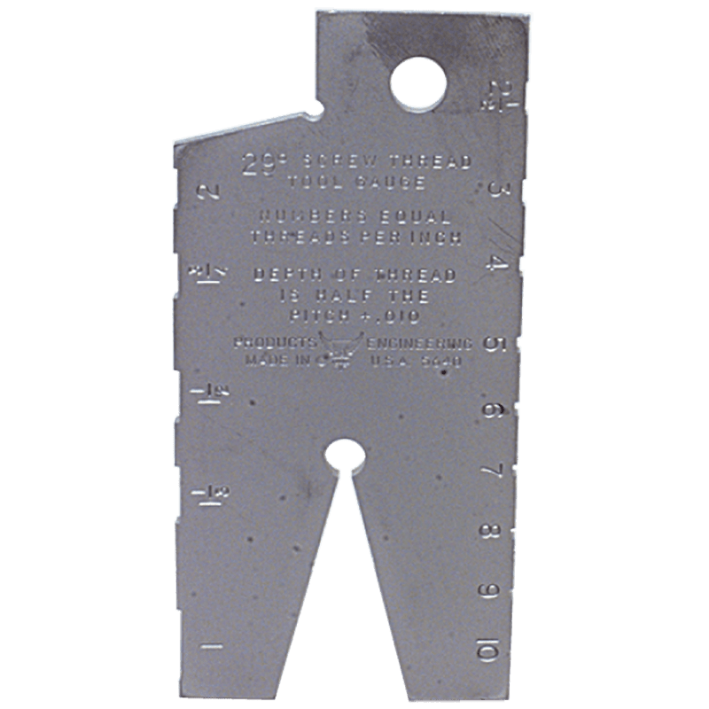 PEC Tools NB405640 Model 5640–1 to 10 Pitch–29° Acme Screw Thread Gage