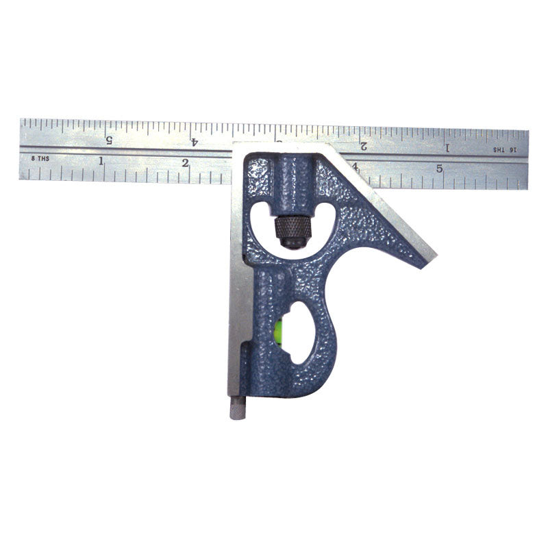 PEC Tools NB40H1256 2 Pieces Combinatioin Square Set - Model 7125–150H–150.0 mm - Metric Graduation - Regular Blade