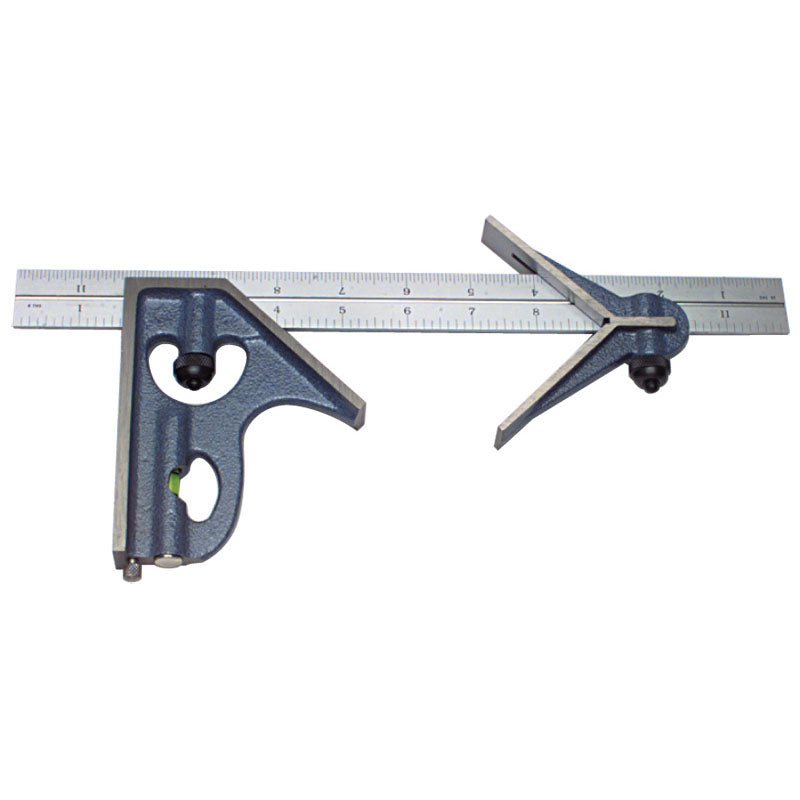 PEC Tools NB40H14212 3 Pieces Combinatioin Square Set - Model 7142–012H–12"–16R Graduation - Regular Blade