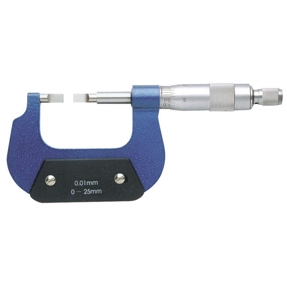 Procheck NB60CBM1 0-1" Measuring Range-0.0001" Graduation - Ratchet Thimble - High Speed Steel Face - Blade Micrometer