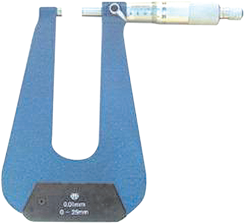 Procheck NB60CDTM28 1"-2" Measuring Range-0.0001" Graduation - Ratchet Thimble - Carbide Face - Deep Throat Micrometer