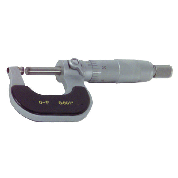 Procheck NB60CM001 0-1" Measuring Range-0.001" Graduation - Ratchet Thimble - Carbide Face - Outside Micrometer