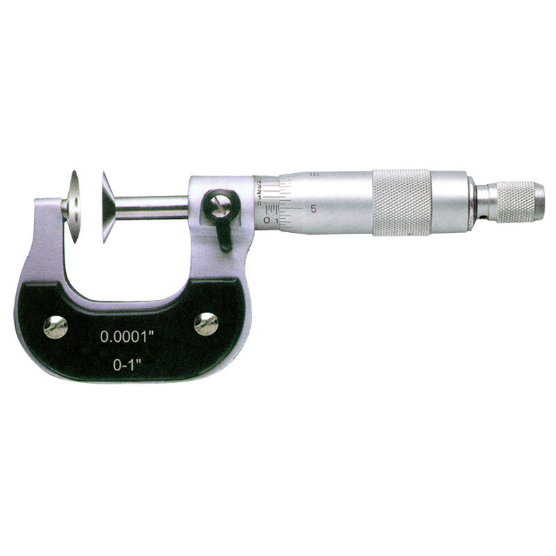Procheck NB60CRDM3 2"-3" Measuring Range-0.0001" Graduation - Ratchet Thimble - High Speed Steel Face - Disc Micrometer