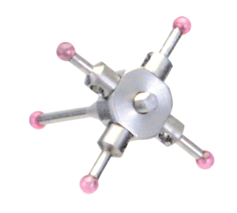 Procheck NB75Z3863 M2 Male Thread-30 mm Length - Grade 10 Ruby Star Styli with Stainless Steel Body