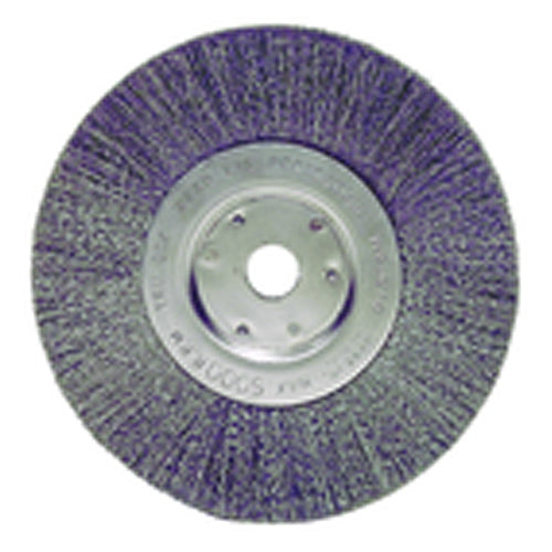 Weiler MK5101035 6" Diameter-1/2"-5/8" Arbor Hole - Crimped Steel Wire Straight Wheel