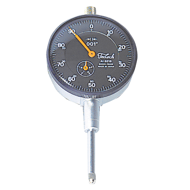 Teclock NB90AI921B Dial Indicator - 1.0 mm Total Range - Black Face - AGD 2