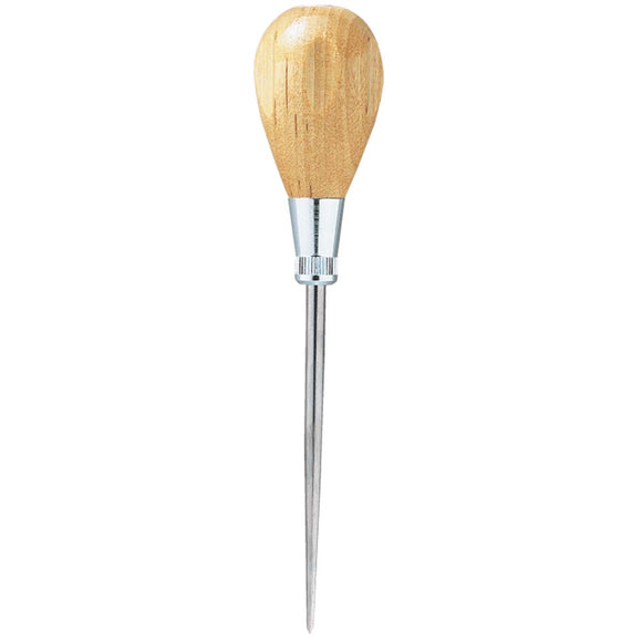 General NE50818 818 General Hardwood Handle Scratch Awl - 6-1/2" Overall Length Alloy Steel Tip