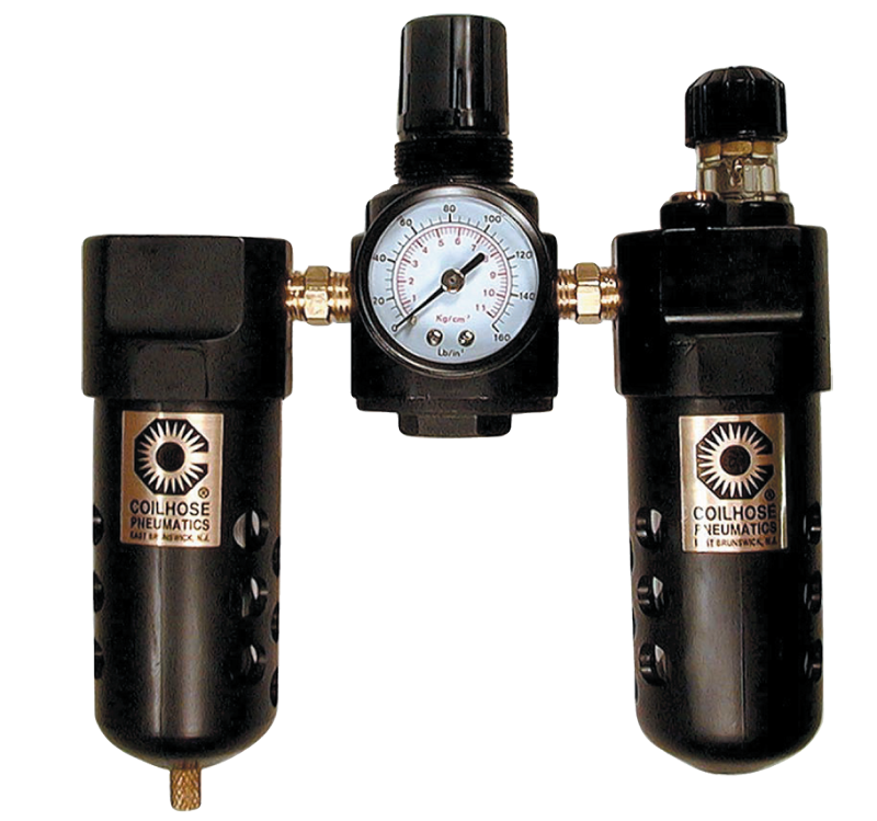 Coilhose Pneumatics NV5026FRL3G Model 26FRL3-G–3/8" NPT - Standard Filter-Regulator-Lubricator