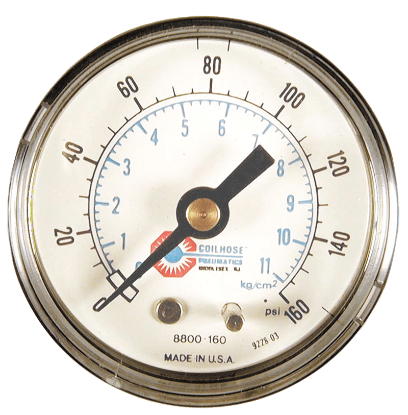 Coilhose Pneumatics NV508800160 Model 8800–160–1/4" NPT - Modular Series CBM Gauge