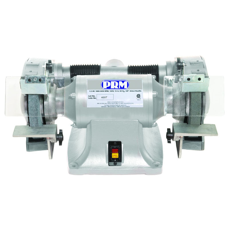 PRM PR736 Industrial Bench Grinder - 6"; 1/3HP 115/230V 1PH, CSA Approved