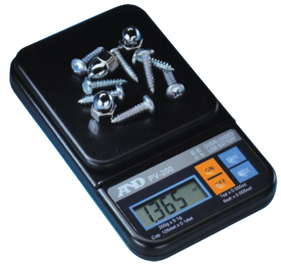 AND RH55PV500 Pocket Scale - Model PV500–16.0 oz x 0.005 oz (500.0 g x 0.1 g) Capacity