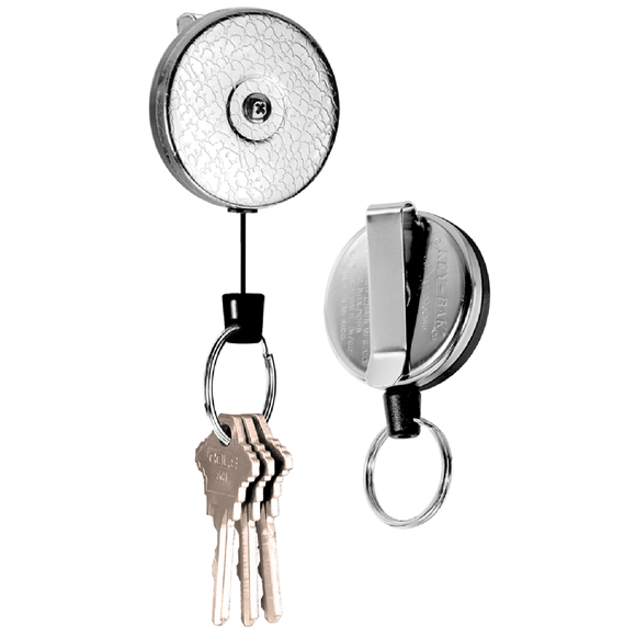 Key-Bak RP650485821 Model: 485-HDK-48" Kevlar Cord Key Reel with Belt Clip - Split Ring Attachment