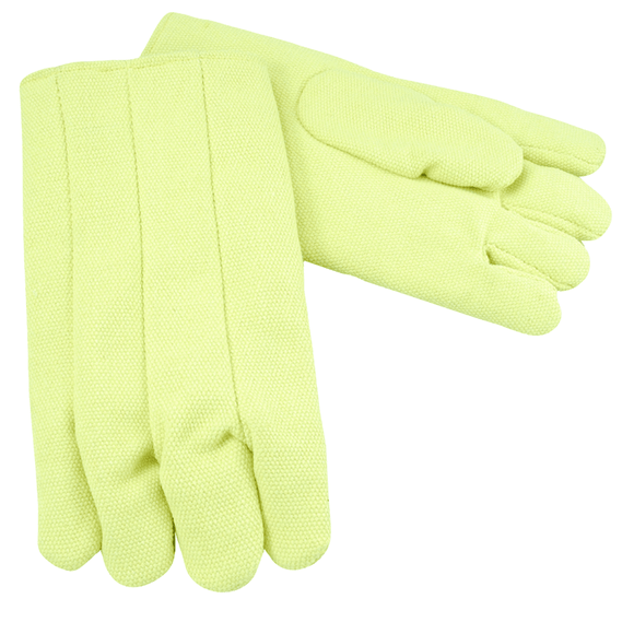Steiner RT5808314 14" High Temperature Fiberglass Gloves - Wool Lined - Yellow