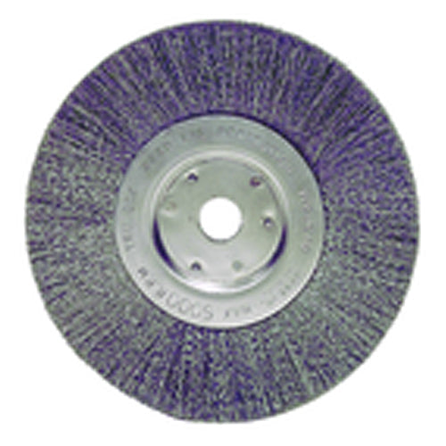 Weiler MK5101065 6" Diameter-1/2"-5/8" Arbor Hole - Crimped Steel Wire Straight Wheel